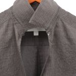 Brochu Walker Collared Top Blouse Shirt Cotton Popover Long Sleeve Gray S Photo 2