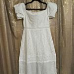 True Decadence White Broderie Bardot Eylet Boho Maxi Dress Size 12 NWT Photo 2