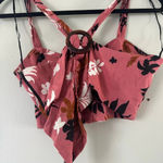 ZARA  Tropical Print Cropped Top Size S Bloggers Fave Photo 3