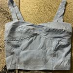 HYFVE  blue and white striped top M Photo 2