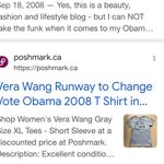 Vera Wang RARE VINTAGE  2008 OBAMA SHIRT  Photo 4