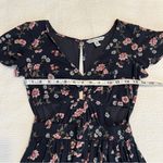 American Eagle  black floral cutout dress XXS Photo 8