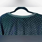 Ralph Lauren Lauren Black Long Sleeved Sweater White Polka Dots Large Classic Photo 4