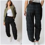 ALBION FIT NWT Albion jetsetter cargo joggers black windowpane small Photo 1