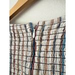 Frances Hart Maternity Maritza Dress Smocked Multicolor Striped Cotton Sz Large White Photo 7