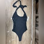 frankie's bikinis  Camilla Black One
Piece Strappy Knotted‎ Swimsuit Size xs NWT Photo 4