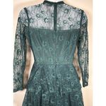 Holiday Green Lace Ruffled Long Sleeve Mini Dress Size XS Christmas Party Photo 4