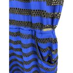 Calvin Klein  Mesh Stripe Tunic Swim Drawstring‎ Pockets Cover-Up Size Photo 6