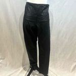 Mario Serrani pull on black faux leather pants size large NWT Photo 3