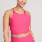 Old Navy Pink halter cropped workout tank Photo 0