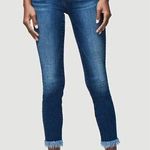 frame denim  Le Skinny de Jeanne Crop Jeans Shredded Hem Size 26 Photo 0