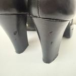 Bongo Vintage 90s Y2K  Black Bow Platform Chunky Heels Shoes Mary Jane Rockabilly Photo 8