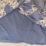 Rue 21 dress 3/4 sleeves deep rounded neckline embroidered lace cutouts Size Med Photo 7