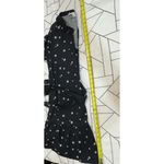 Free Assembly Belted Tiered Dress Pockets Long Sleeve Star Print Black Small Photo 7