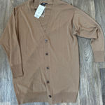 Uniqlo NWT  Merino Wool Light Brown Cardigan  Photo 0