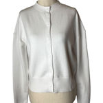 LIONESS  Sweater Women Small White Vallery Knit Cardigan NWT Preppy‎ Academia Photo 0
