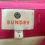 Sundry  LA NY Sweatshirt Hoodie Raspberry Size 1 Photo 3