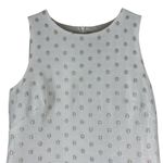 Vince Camuto Shift Dress Womens 0 White Floral Embroidered Old Money Modest Photo 2