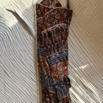 Lucky Brand Women's Floral Blue and Orange Blouse Photo 7