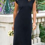 Frank & Eileen $178 Cory Vintage Muscle Tee Maxi Jersey Dress Deep Blue RARE (B) Size XL Photo 1