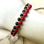 Pink and black seed bracelet Photo 0