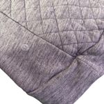 Lululemon Forever Warm Quilted Pullover Heathered Core Dark Grey Women Size 4 Photo 4