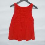 Anthropologie Rio Rao  L Red Gathered Top Photo 2
