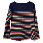 Joules Women Rainbow Stripe Long Sleeve Sweater Size US 6 Colorful Lightweight Photo 1