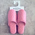 Charter Club New Quilted Paisley Floral Slippers, Pink Size XL (US 11-12) NWT Photo 1