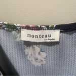 Monteau Floral Sleeveless Fit and Flare Mini Dress Black Size XS Photo 6