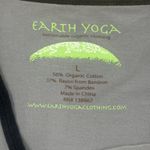Earth Yoga Top Tye Dye Organic Cotton Sustainable Bamboo Long Sleeve L Dark Gray Size L Photo 2