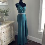 Amelia Coutore Emerald Green Formal/Prom Dress Size 4 one shoulder‎ Green Photo 1