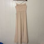 WAYF  Champagne Bridesmaid Maxi Dress Size S NWT Photo 5