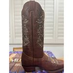 Wildflowers Bluebonnet Cedro Embroidered Cowboy Boots Brown Leather Size 7 NIB Photo 13