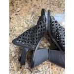 Eileen Fisher  Classic Black Rory Woven Leather Sandal Open Toe Shoes Womens 9 Photo 5