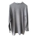 J. McLaughlin Woven Fringe Long Nan Cardigan Sweater Gray Size Large Photo 3