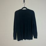 Ralph Lauren Lauren  Dream Cotton Blend Crewneck‎ Sweater Black Size Medium NWT Photo 6