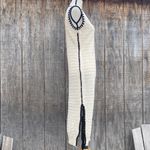 Cupshe New Cream Crochet Contrast Trim Bodycon Midi Dress Size Medium Photo 6