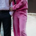 These Three Boutique Boutique Pink Pants Suit Two Piece Set Photo 2