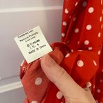 SheIn red white polka dot spagetti strap wrap mini dress Photo 4