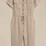 Banana Republic NWT Utility Jumpsuit in Maverick Tan Size Large Photo 3