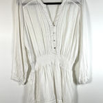 Rails  Women's Large Jasmine Linen Dress in White Lace‎ Vacation Coastal Beach Photo 0