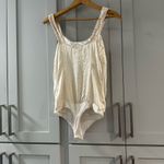 Marciano  Ivory Silk Sleeveless Bodysuit‎ w/ Braided Straps Capsule XS Photo 3