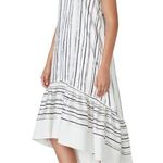 3.1 Phillip Lim 3.1 PHILIP LIM BLACK AND WHITE HIGH LOW PAINTED DRESS SIZE 6 Photo 4