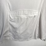 Athleta Crosscurrent UPF Swim Zip Ruched Jacket White W1805 Sz S Photo 9