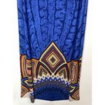 Papillon Women's Geometric Strapless Slip On Long Dress Blue Size XL Photo 1