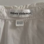 Casey Coleman Embroidered shirt EUC White Size L Photo 2