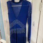 Elegant Blue Women's Dress Size M Photo 11