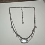 Kendra Scott Framed Elisa Multi Strand Light Sky Blue Opalite Necklace Photo 4