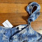 American Eagle  NWT Blouse Button Down Hawaiian Print Photo 6